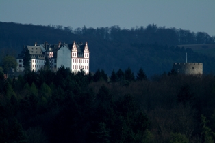 Schloss Lichtenberg und der alte Geschützturm Bollwerk