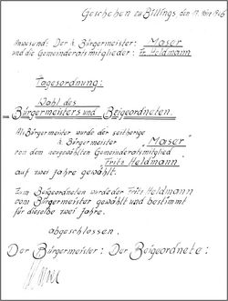 Das Originaldokument von 1946