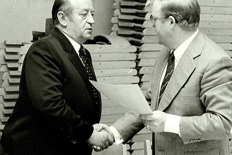 Die ehemaligen Bürgermeister Georg Röder und Ludwig Vierheller