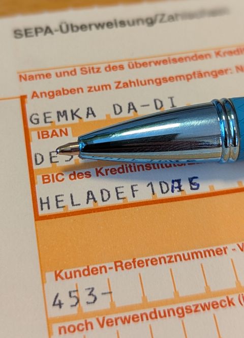 Überweisungsträger